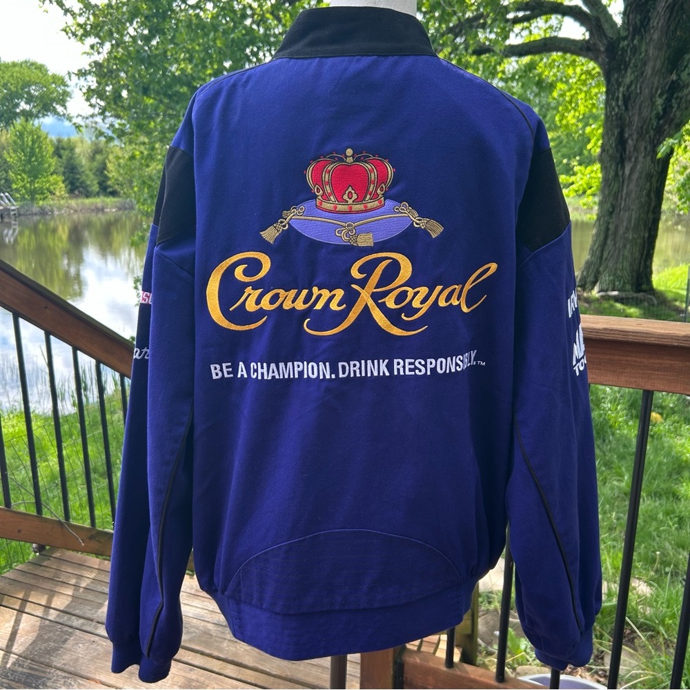 Crown Royal Team Caliber Nascar Racing Jacket Roush Racing Mens XL - Picture 8 of 11